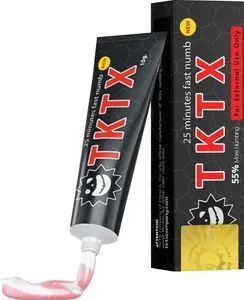 Black 10g Plastic Tube Tktx Tattoo Permanent Makeup Anesthesia Cream Tattoo Supply - Yiwu HuaNi Technology Co., Ltd. - China
