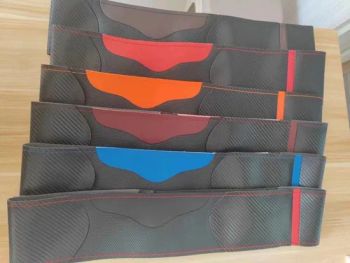 Soft Hand Feel Carbon Fiber and Leather Hand-Sewn Steering Wheel Cover - Enter Link Services Co., Ltd Gz - China
