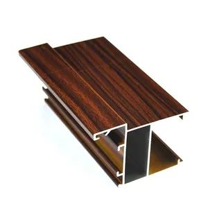 Aluminium Extrusion Window Profile Wood Like Surface Treatment - Shanghai Interwell Industrial Co., Ltd. - China