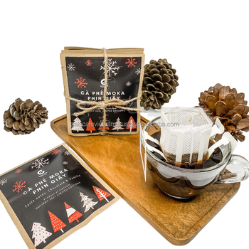 Ground Coffee Drip Bag Ready to Brew Pour Over Slow Drip Coffee Paper Filters with Hanging Ears Premium Quality Coffee Beans - VIET COFFEE COMPANY LIMITED - Vietnam