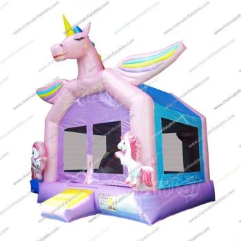 Unicorn Bouncy House Inflatable Bouncer Castle Jumper Air Bounce House Inflatable Bouncer Castle - Guangzhou Channal Inflatable Co., Ltd. - China