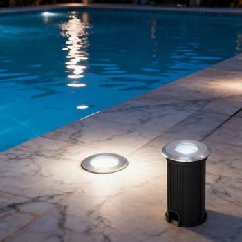 Stainless Steel 3W 12V RGB IP68 Waterproof LED Deck Recessed Lights for Underground Landscape Underwater Swimming Pool Lighting - Chongqing Xinyuanhui Optoelectronic Technology Co., Ltd. - China