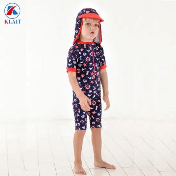 Fashion Children Clothing for Swimming One Piece Front Zipper Design Kids Swimwear - FUJIAN KLAIT IMP. & EXP. CO., LTD. - China