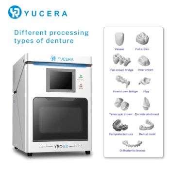 Advanced Yucera 5 Axis Dental CAD Cam Milling Machine for Dental Lab - Shenzhen Yurucheng Dental Materials Co., Ltd. - China