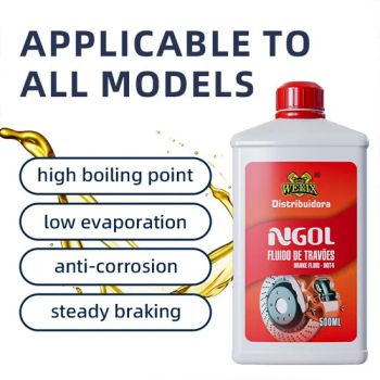 Car Oil Care Custom High Boiling Point Brake Lubricating Brake Fluid DOT4 - Guangzhou W&X Chemical Co., Ltd - China