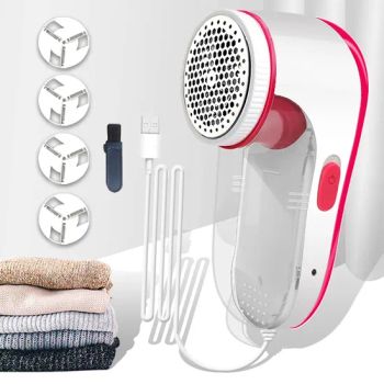 Fuzz Fabric Shaver 4-Stainless-Steel-Blades USB Power Quickly Effectively Electric Pilling Lint Remover - GOOD SELLER CO., LTD - China