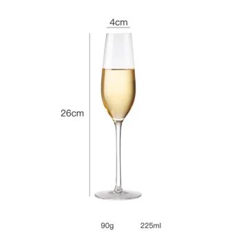 225ml 8oz Champagne Glass Highball Wine Cup Glass 1Y MOQ100 Model NO. 4 Material Glass Capacity <10 oz Trademark Goude Origin Zhejiang - Tongxiang Goude Co., Ltd. - China