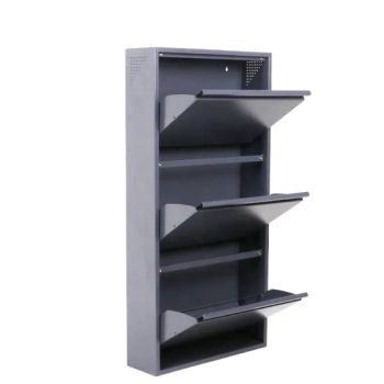 3 Layers Metal Shoe Cabinet Storage Organizer Living Room Shoe Rack Holder - LUOYANG SHIDIU IMPORT AND EXPORT CO., LTD. - China