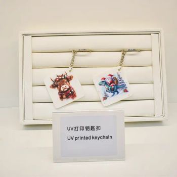 Christmas Promotion Gift Cute Key Chains Wholesale Custom Key Ring Rubber UV Print Keychain for New Year Gift Sets - Quanzhou Xiaoye Trading Co., Ltd. - China