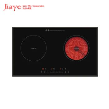 Kitchen Appliance Induction with Ceramic Cooker Color Black Trademark OEM/ODM HS Code 8516601000 Operation Mode Touch Model NO. - Zhongshan Jiaye Electric Appliance Co., Ltd. - China