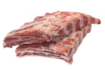 Premium frozen beef ribs processed for retail distribution and food service channels