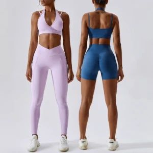 Plus Size Lingerie Gym Wear Ladies Fitness Suits Wholesale Women 4 Pieces Tracksuits Seamless Sets - Free Market Co., Ltd - China