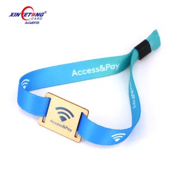 13.56MHz Fudan 1K Chip Wooden RFID Fabric Bracelets MOQ 500 Origin China Chip Fudan 1K Trademark OEM Material Wooden Memory 1024 - Shenzhen Xinyetong Technology Development Co., Ltd. - China
