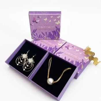 Custom Pink Ring Earring Necklace Bracelet Paper Jewelry Packaging Boxes with Logo - Shantou Taiyi Gift Box Factory - China