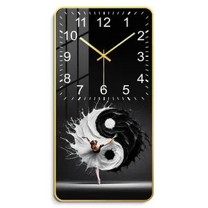 Abstract Home Decoration Luxury Picture Frame Printed Wall Clock Custom Modern Murals Crystal Porcelain Painting - Zhejiang Pangoo Cultural & Art Co., Ltd. - China