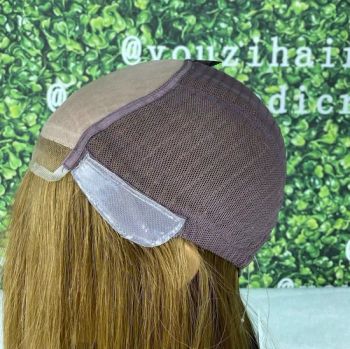 Youzi Russian Virign Human Hair 5X5 Mono Lace Ear PU Medical Wig - Juancheng Youzi Hair Products Co., LTD - China