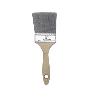 Custom Wall Furniture Painting Steel Wire Flat Edge Paint Brushes with Wood Handle - Anhui Wanze Brush Industry Co., Ltd. - China