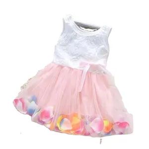Toddler Baby Wear Girls Clothes Children Kids Girl Dresses Laced Flower Party Birthday Wedding Princess Baby Dress - ZHENGZHOU COLORTEX PRINTING & DYEING CO.,LTD - China