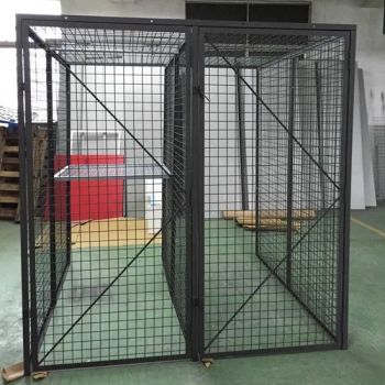 Custom Made Steel Mesh Cabinets Wire Storage Lockers for Garage Warehouse - Suzhou Quanhao Metal Products Technology Co., Ltd. - China