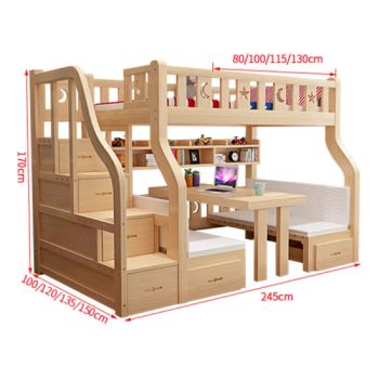 Popular Kids Children Bedroom Furniture Wooden Bunk Beds - Hai Yang International Limited - China