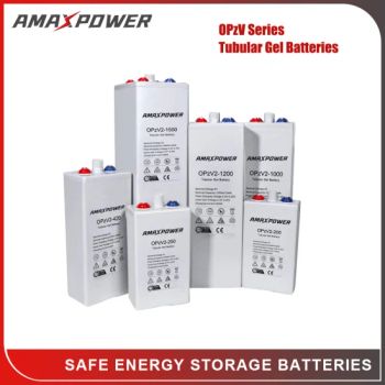 Amaxpower 2V 1000ah/1200ah/1500ah/2000ah/2500ah/3000ah Energy Storage Tubular Gel Opzv Battery for Solar/UPS/LED-Light/Emergency-Power-Systems/Opzs - Amaxpower New Energy Tech Co., Ltd. - China