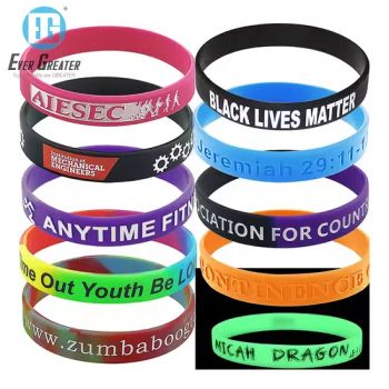 Custom Full Color High Quality Clean Printing Rubber Wristband Rubber Bracelet - Wenzhou Guda Technology Co., Ltd. - China