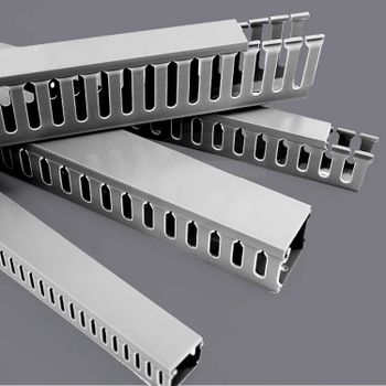 Pvc Channel Cable Ducts Type Plain Length 1 m Color Grey Material - Sumati Enterprises - India