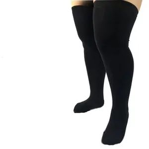 Plus Size Womens Thigh High Socks for Thick Thighs Extra Long Striped Thick Over The Knee Stockings Leg Warmer Boot Socks - Foshan Lion King Clothing Co., Ltd. - China