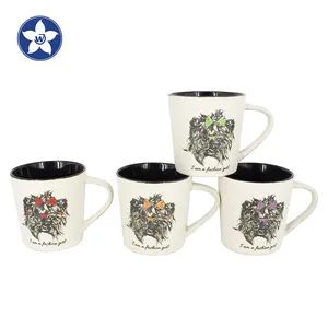 Promotional Ceramic Mugs Cups Black Inside Ceramic Coffee Mugs with Logo - Hunan Huihong Economic Trading Co., Ltd. - China