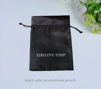 Black Satin Promotional Bag Fabric Gift Bags Cloth Pouches Wholesale - Wuhan Eco Faith Packing Co., Ltd. - China