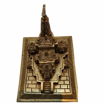 2.5Kg Golden Brass Ram Mandir, Size: 7X5x14 Inch (Wxhxl) Color Golden Weight 2.5 kg Finish Polished Finishing Polished Size 7x5x14 inch - Pooja Metal - India