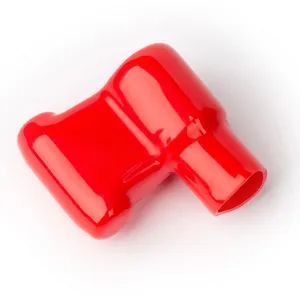 Red Customized Soft PVC Battery Terminal Caps, Protective Insulated Covers - Wenzhou High Fun Electronic Co. Ltd - China