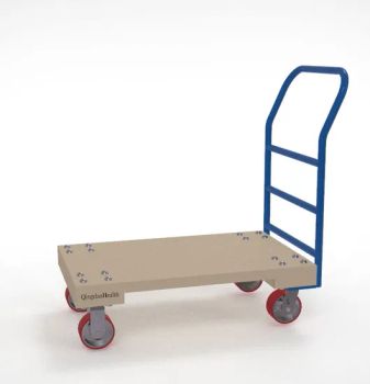 Heavy-Duty Wooden Deck Handtruck with Blue Ergonomic Handle Trademark HLTH Wheel Amount 4 Style Unfolding HS Code - Qingdao Free Trade Zone Health International Co., Ltd. - China