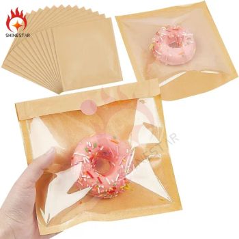 Heat-Sealable Bakery Bags with Clear Front Window High Quality Snacks Paper Bags for Cookies Snack Sandwich Packaging - QINGDAO SHINESTAR INDUSTRY AND TRADE CO.,LTD. - China