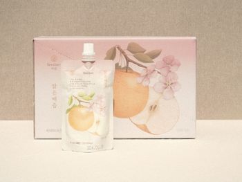 Korea Naju Pear Juice NFC Extract Juice Pear Drink Beverage Spout Pouch 120ml*12ea - GAVOFARMS - South Korea