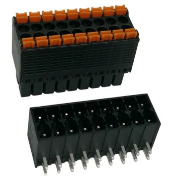 3.5mm Black Double Rows Right Angle PCB Plug Connectors Male Terminal Blocks - Cixi Ciliang Electronic Co., Ltd. - China