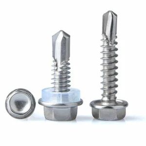 SS304 Ss410 SS316 Stainless Steel Carbon Steel DIN7504K Hex Washer Head Self Drilling Screw with PVC Rubber Roofing Screw Self Tapping Screw - Fastener Group (Anhui) Co., Ltd - China