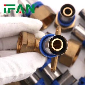 Ifan DIN 16836 Pex Press Fittings Slliver Color Plastic Pipe Connector Pex Fittings - Zhejiang Ifan Piping Co., Ltd. - China