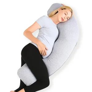 Premium Body Pillow J Shaped Maternity Body Pillow with Jersey Cover - Hangzhou Yiying Trade Co., Ltd. - China