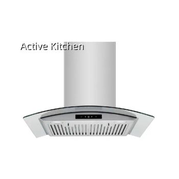 Cooking Timer Air Extractor Ductless Range Hood Curved Glass Hood Kitchen Energy Efficiency Range Hoods - Zhongshan Aitwei Electrical Appliances Industry Co., Ltd - China