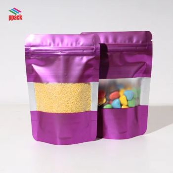 Sample Free Stand up Pouch with Zipper & Clear Window Made in China Manufacture - Baoding Pack Import and Export Co., Ltd. - China