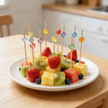 Factory Direct Decoration Cocktail Disposable Bead Bamboo Picks for Cocktail Sticks BBQ Skewers - Anhui Nature Imp. & Exp. Co., Ltd. - China
