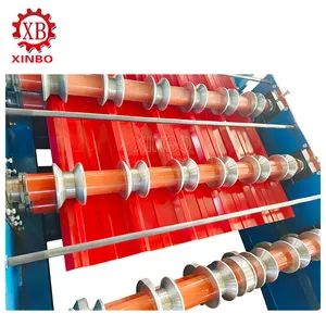 Easy to Operate Automatic Metal Zinc Roof Sheet Single Trapezoid Panel Roll Forming Machine - BOTOU XINBO IMPORT&EXPORT CO.,LTD - China