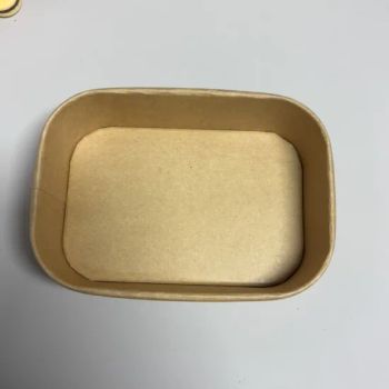 Sushi Box Lunch Box Disposable Kraft Square Bowl Origin China Color Customed HS Code 4823691000 Sample Free Samples Trademark Available - HEFEI PAKA ECO-TECH CO.,LTD - China