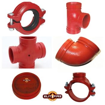 FM UL Ductile Iron Grooved Pipe Couplings and Fittings: Coupling/ Elbow/ Cap/ Tee and Cross/ Flange and Other Fittings, Good Quality Bulk Price - Elite Fire Equipment Co., Ltd - China
