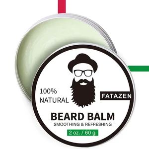 Private Label Natural Organic Cedarwood Bee Wax Beard Balm with Vegan Ingredient Cedar Argan Oil OEM Men Beard Mustache Care - Guangzhou Guocui Biological Technology Co., Ltd. - China