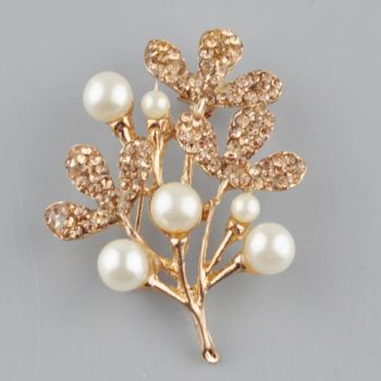 Wholesale Fashion Jewelry Gold Brooches for Dress MOQ 100 Color Gold Origin China Plating Gold Style Fashion Size - Marigold Garment Accessories Co., Ltd. - China