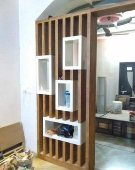 Brown Mango Wood Wooden Separator Partition, 1 Panel, Polished - Royal Interiors - India
