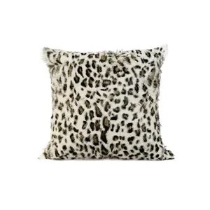 Wholesale Fashion Living Bedroom Sofa Soft Plush Covers Fluffy Throw Pillow Case Print Leopard Fur Cushion - Qingtongxia Xiangyun Fur and Leather Co., Ltd. - China