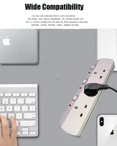 Higher Temperature Resistance Wall-Mounted Leads Surge Protected UK Plug Extension Lead Power Strip Socket - WANSHUN ELECTRICAL & INTELLIGENT MANUFACTURE (GUANGDONG) CO., LTD. - China